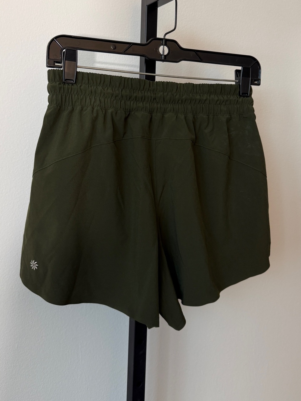 Athleta Olive Green Athletic Shorts Size XS - Picture 3 of 4